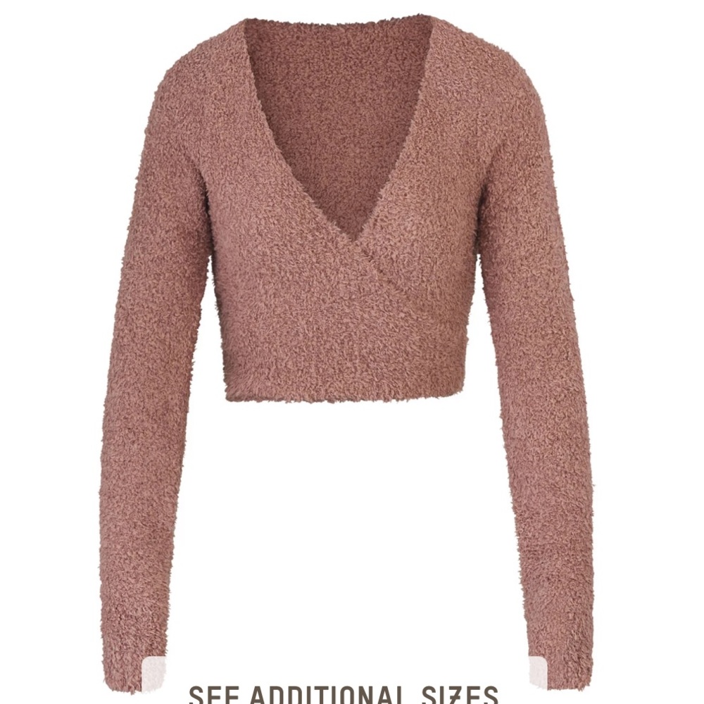 Cozy Knit Wrap Top